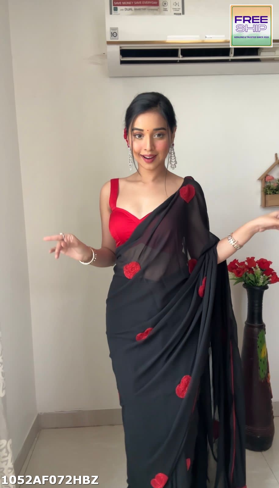 Black Georgette sarees