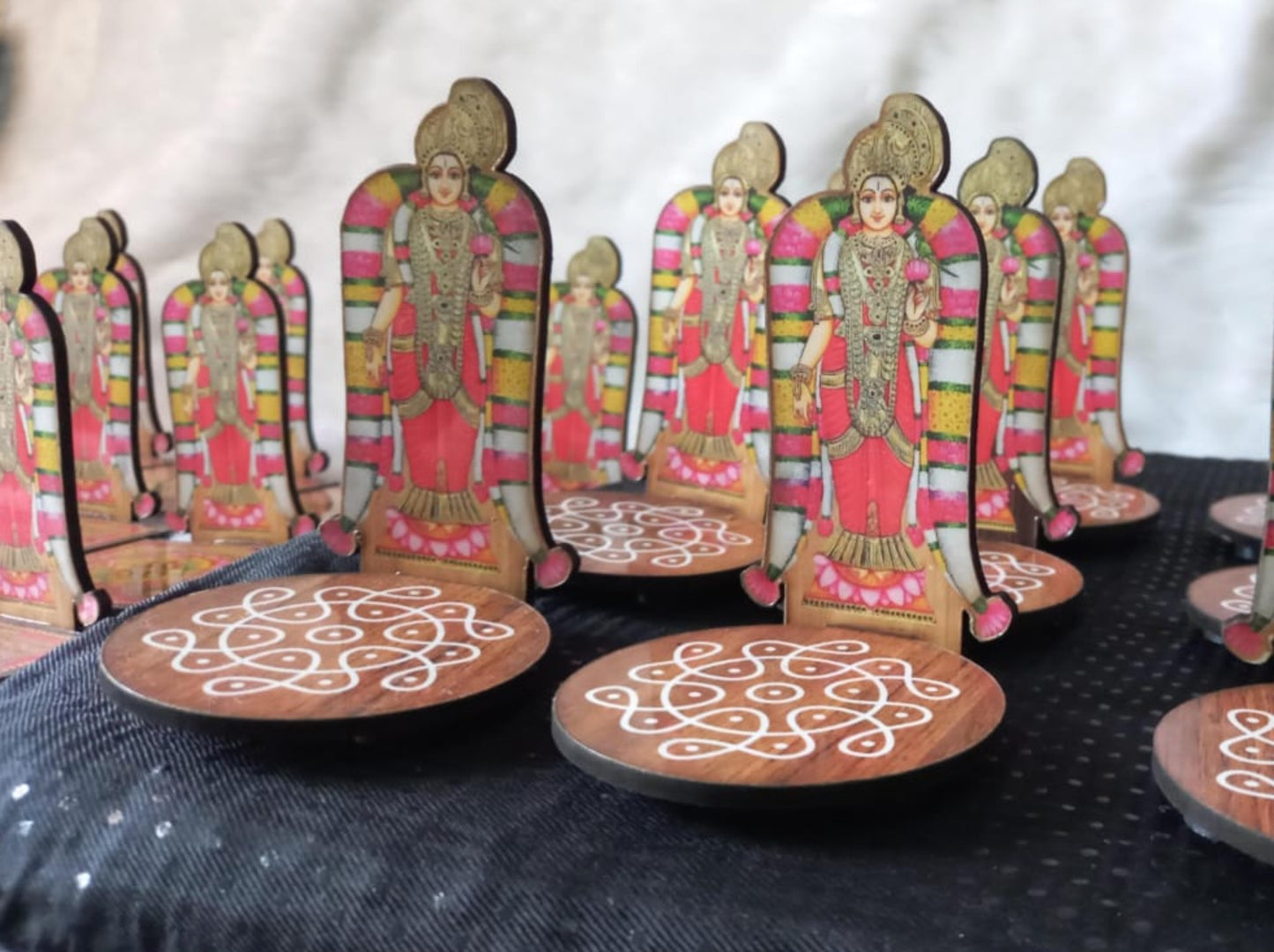 MDF Hand painted Diya Stand for decor and gifts