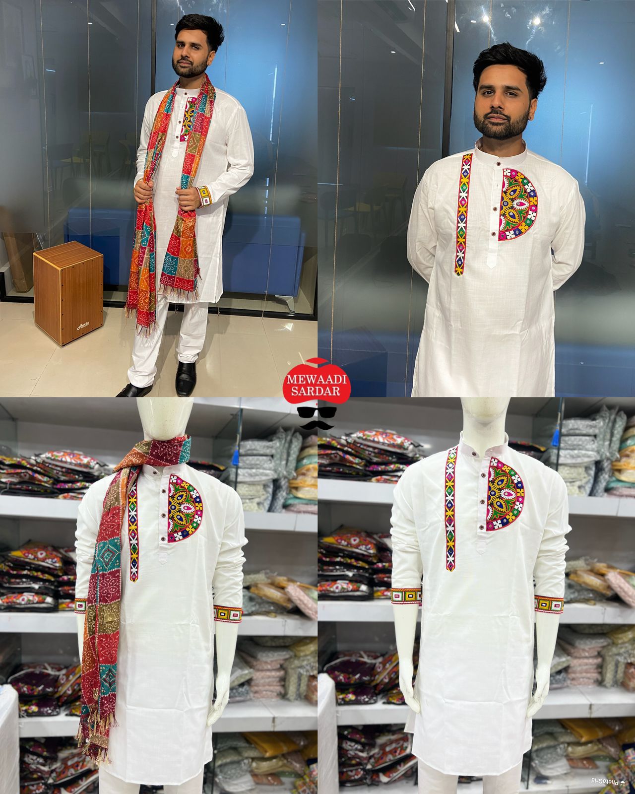 Navratri Men's Kurta & Dupatta