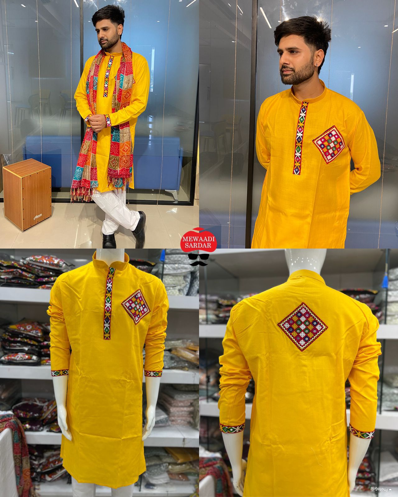 Navratri Men's Kurta & Dupatta