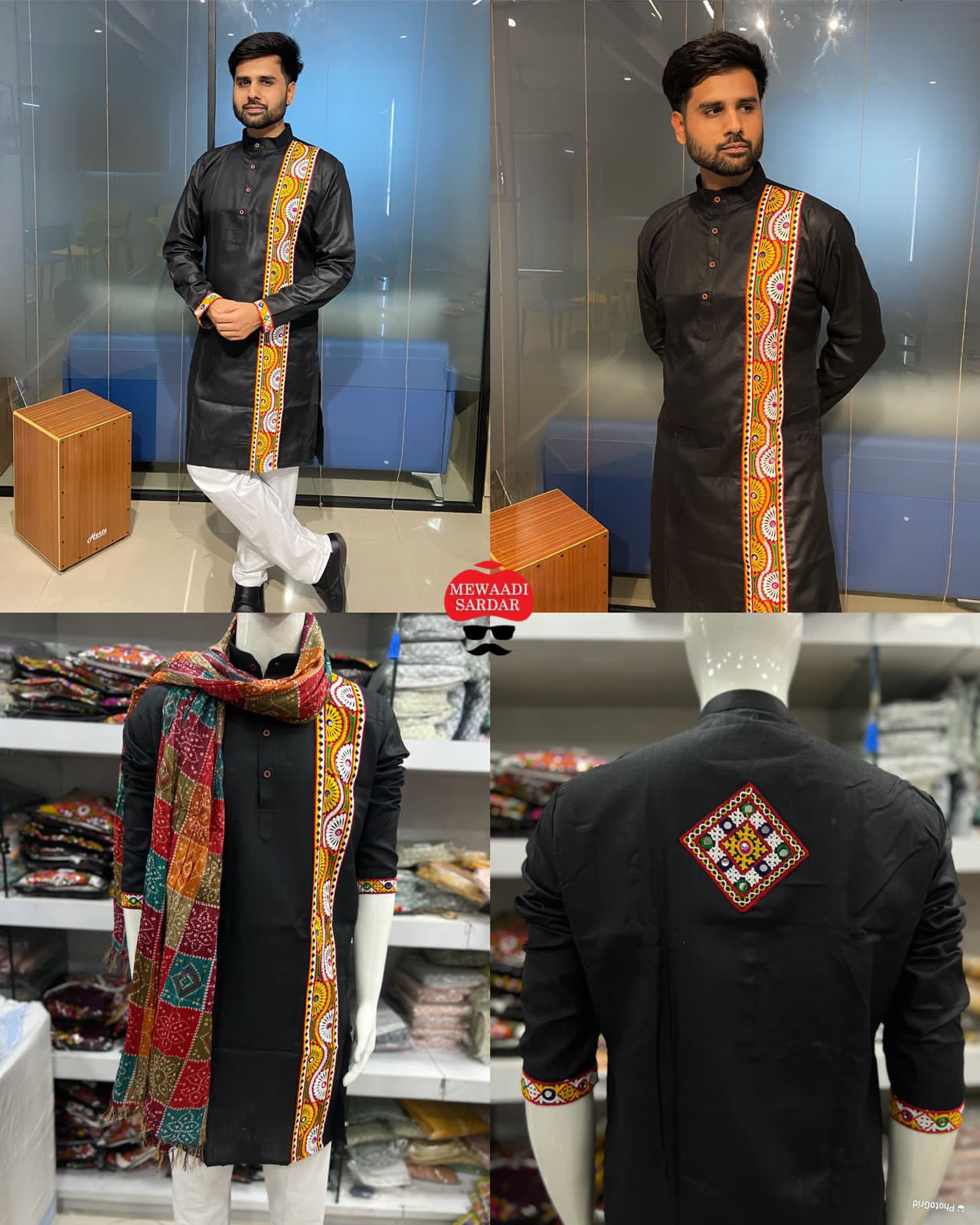 Navratri Men's Kurta & Dupatta