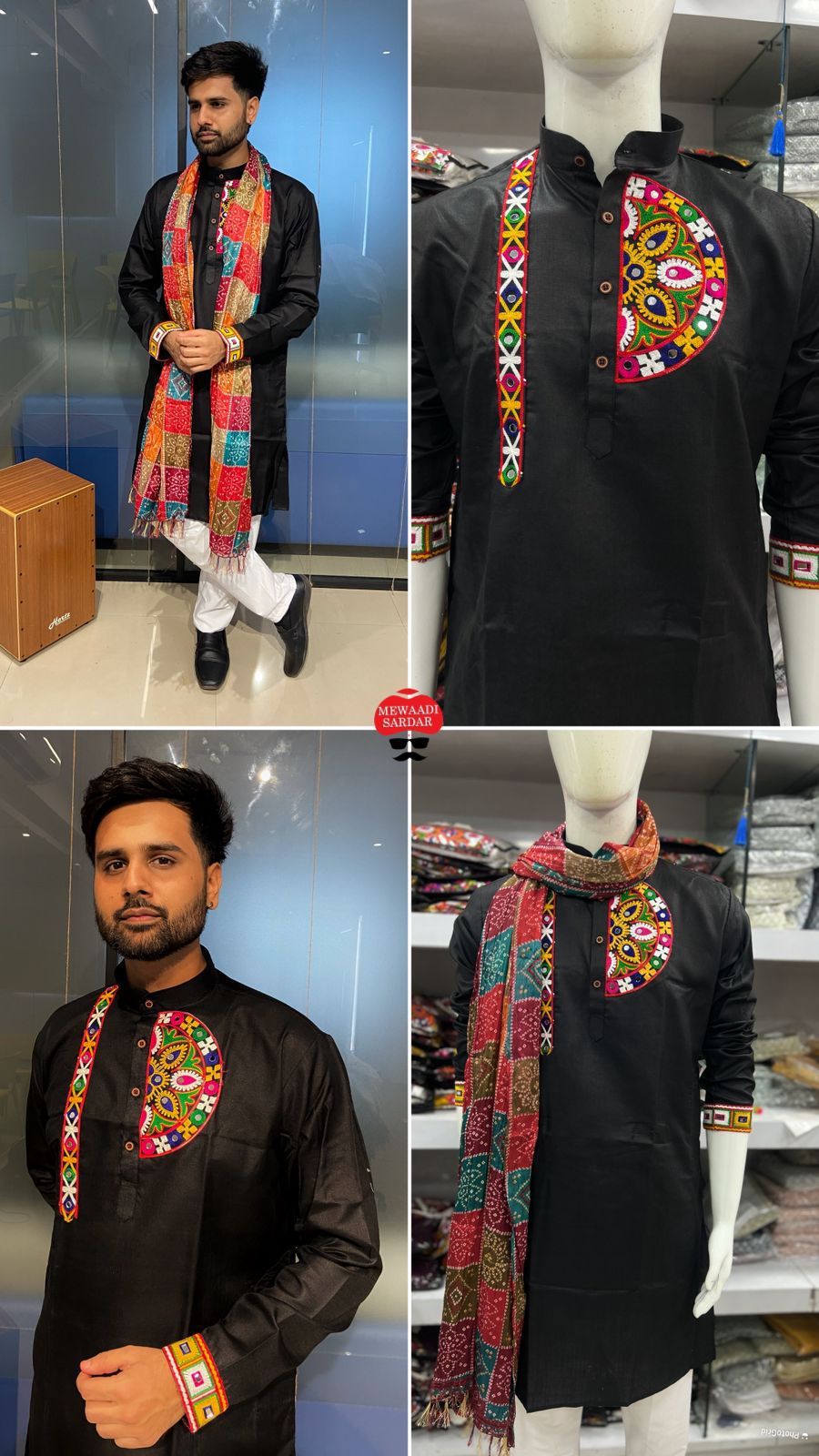 Navratri Men's Kurta & Dupatta
