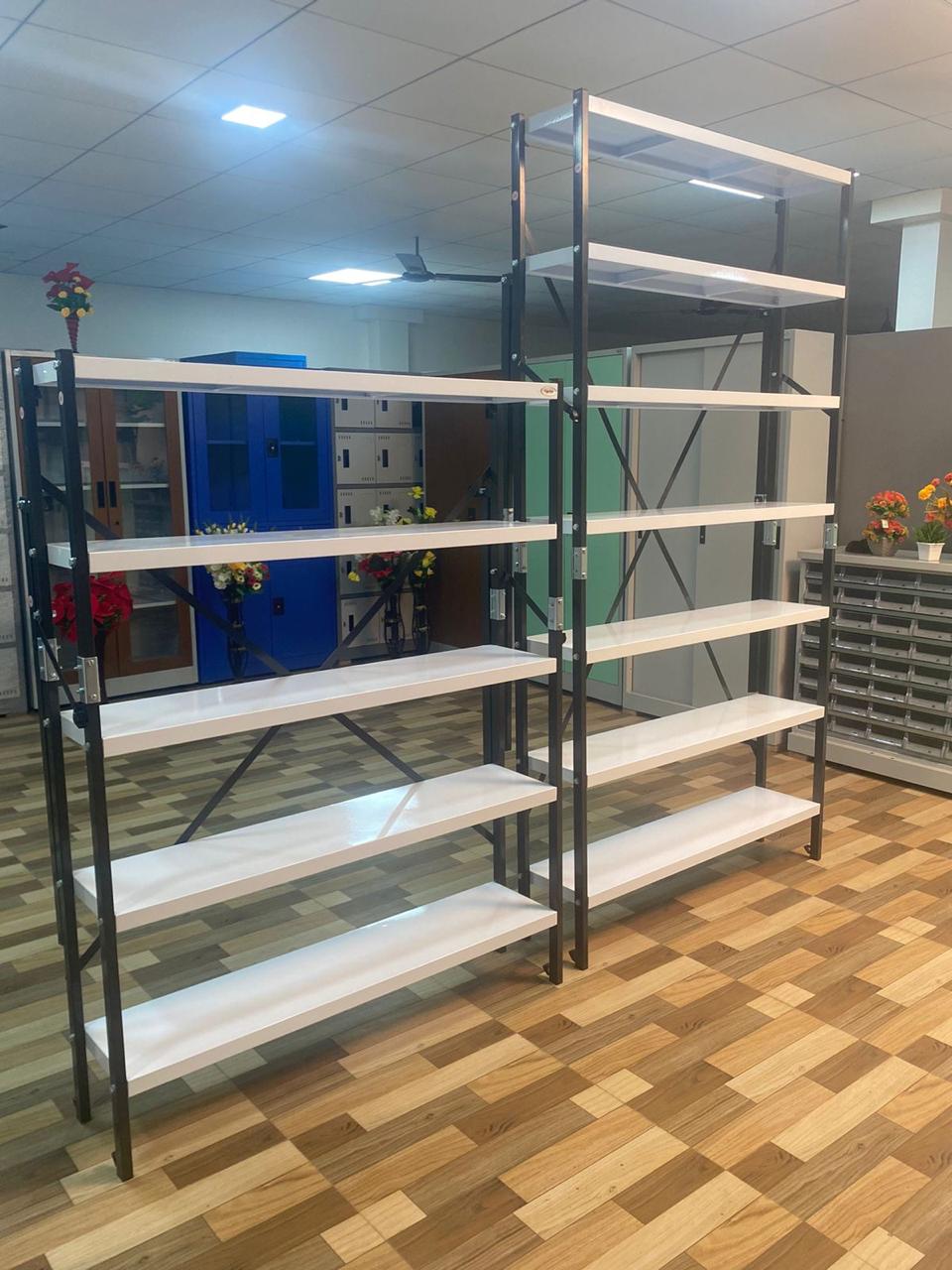 DIY Stainless Steel Powder Coated Storage Racks for Offices and Shops