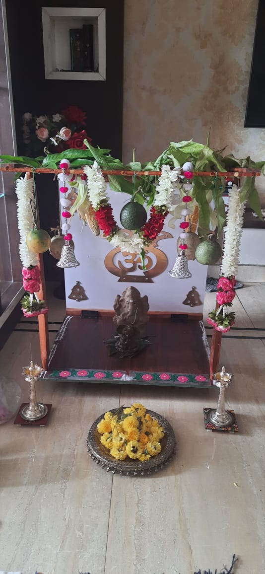 Foldable Pooja Mandapam Wooden