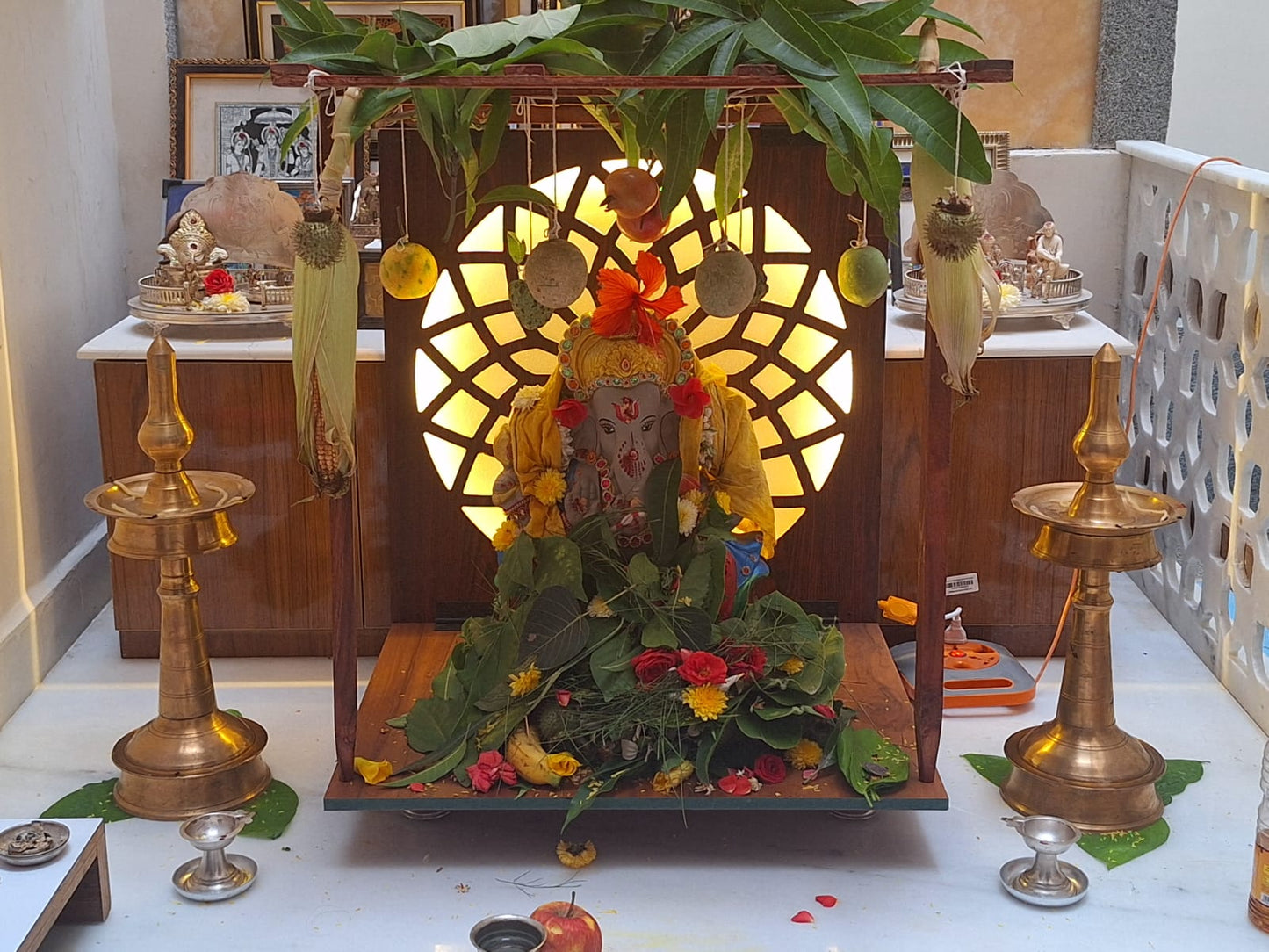 Foldable Pooja Mandapam Wooden