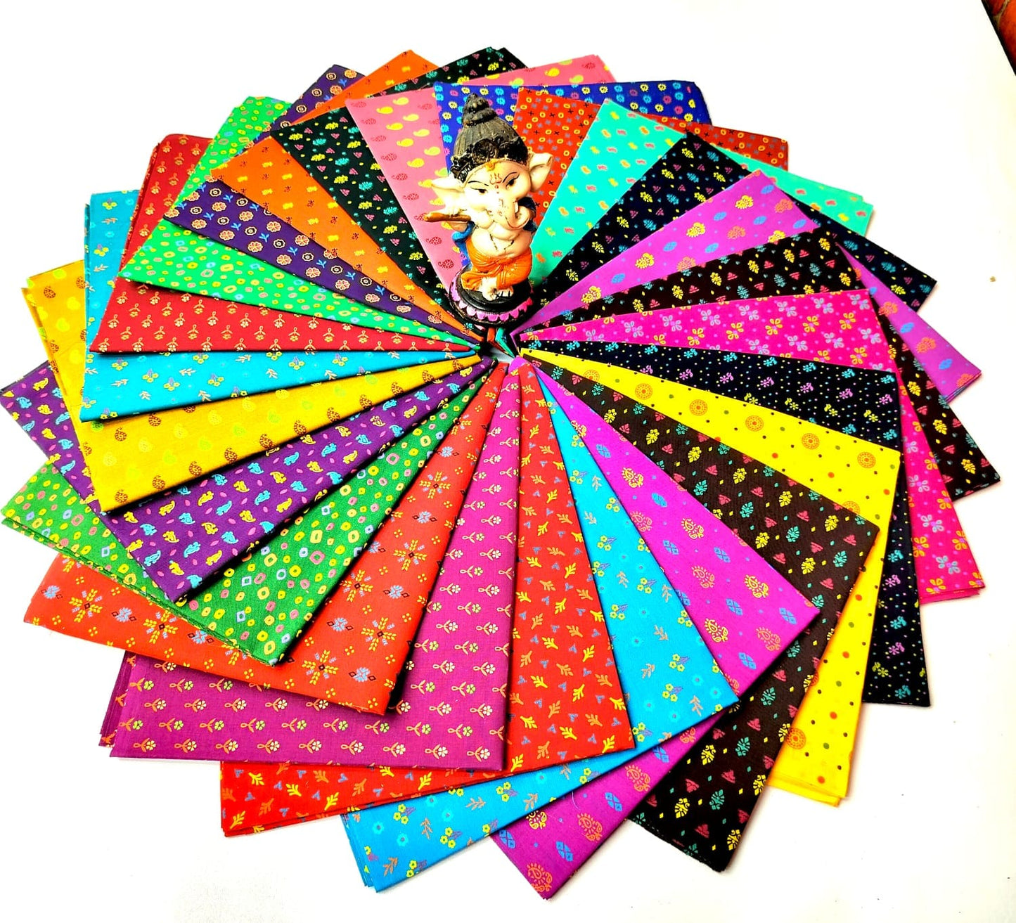 Kalamkari Print Cotton blouse bits pack of 25