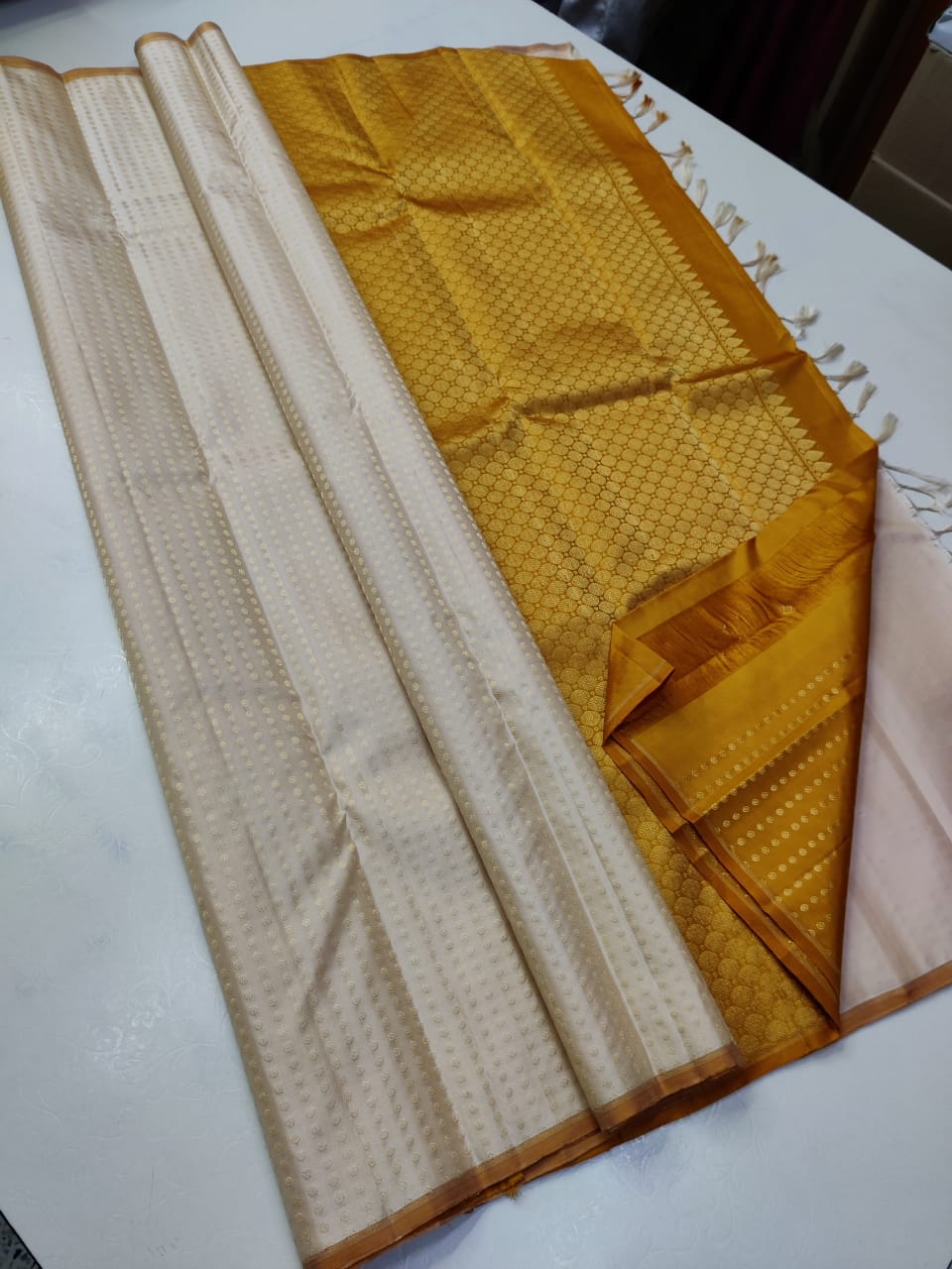 Kanchi Pure Silk Saree 2g Pure Jari