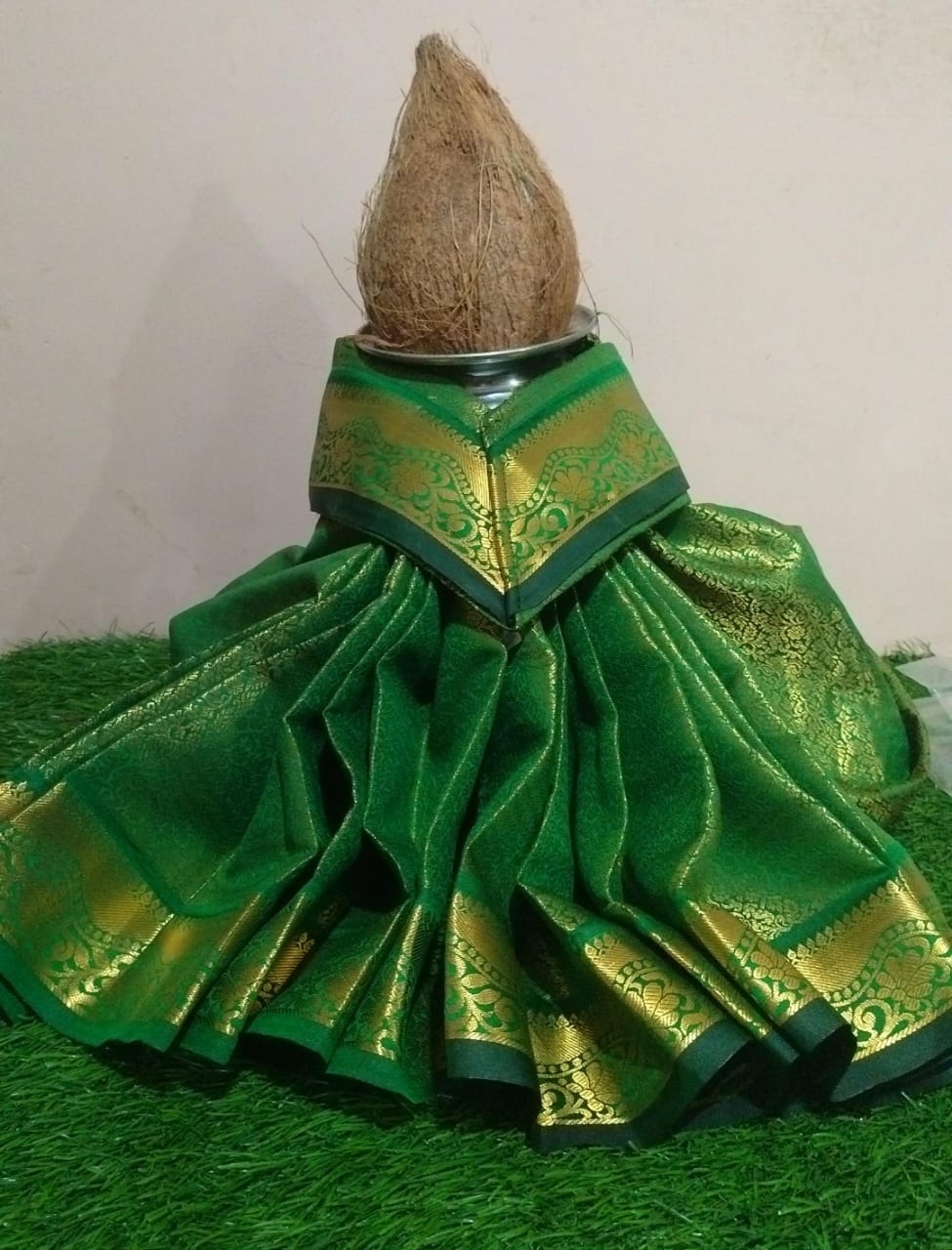 VaraMahalakshmi Kalash Readymade Saree