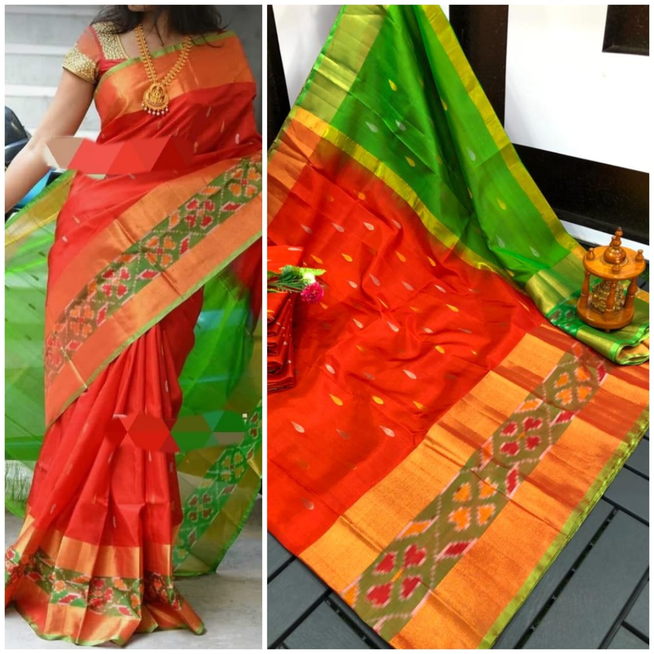 Uppada Pochampally Nakshatra Butta Sarees