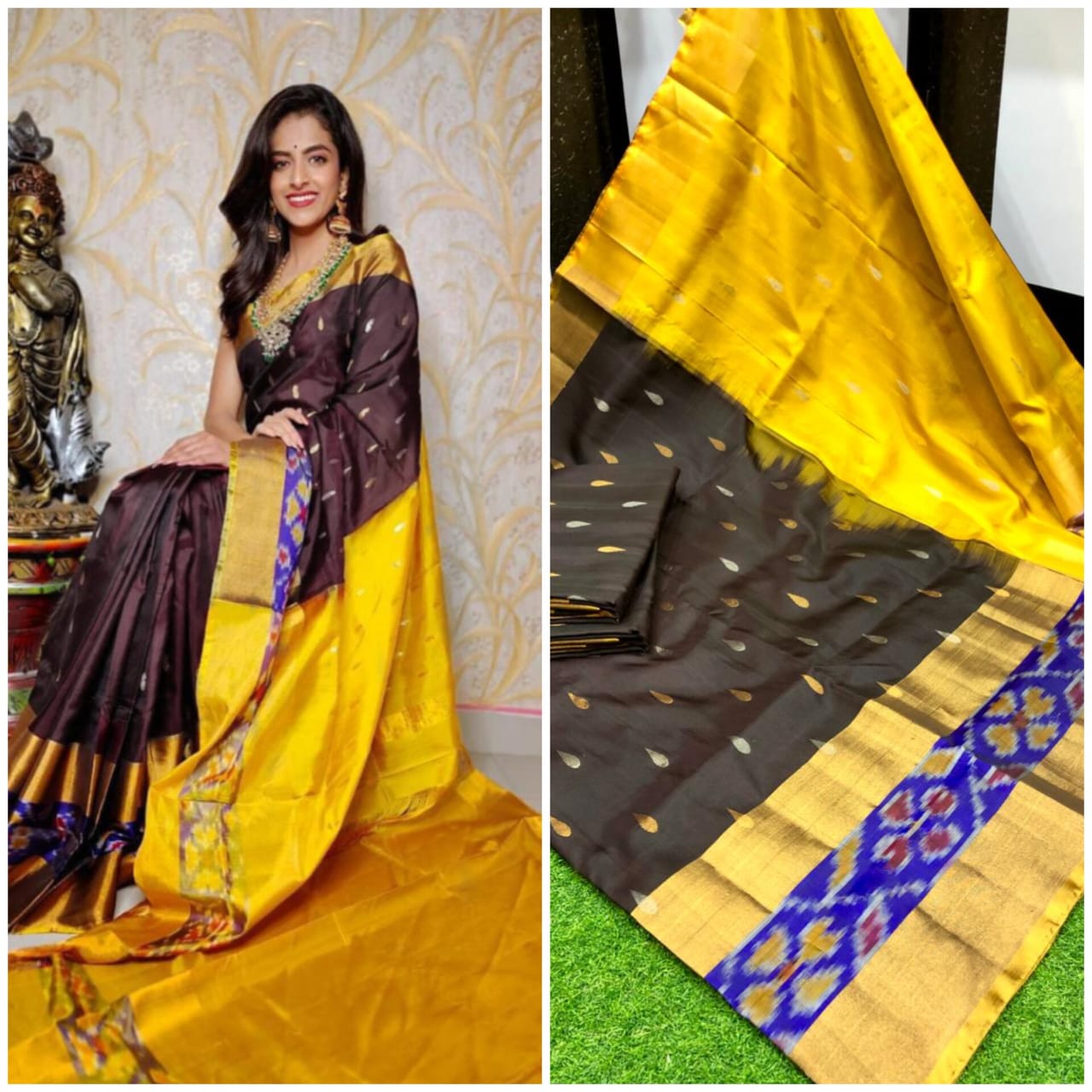 Uppada Pochampally Nakshatra Butta Sarees
