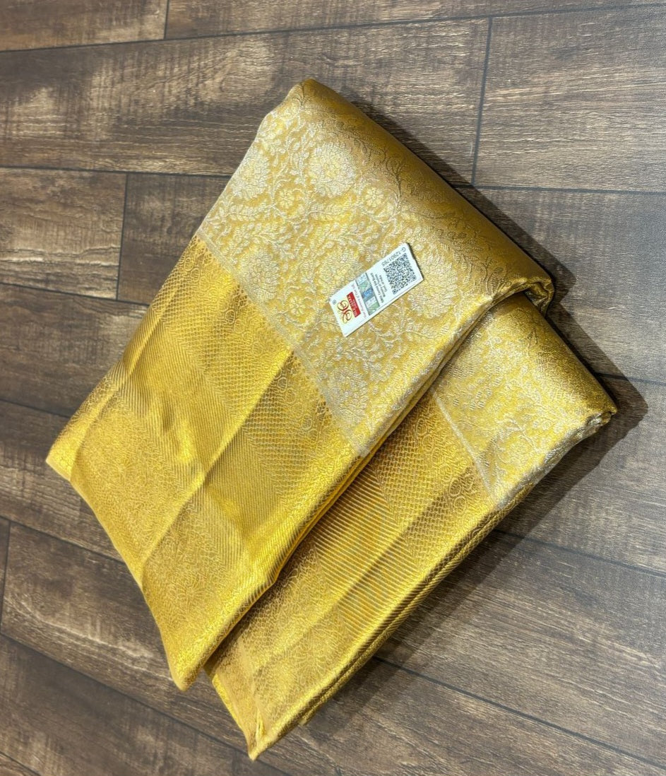Golden Kanchi Bridal Silk Sarees