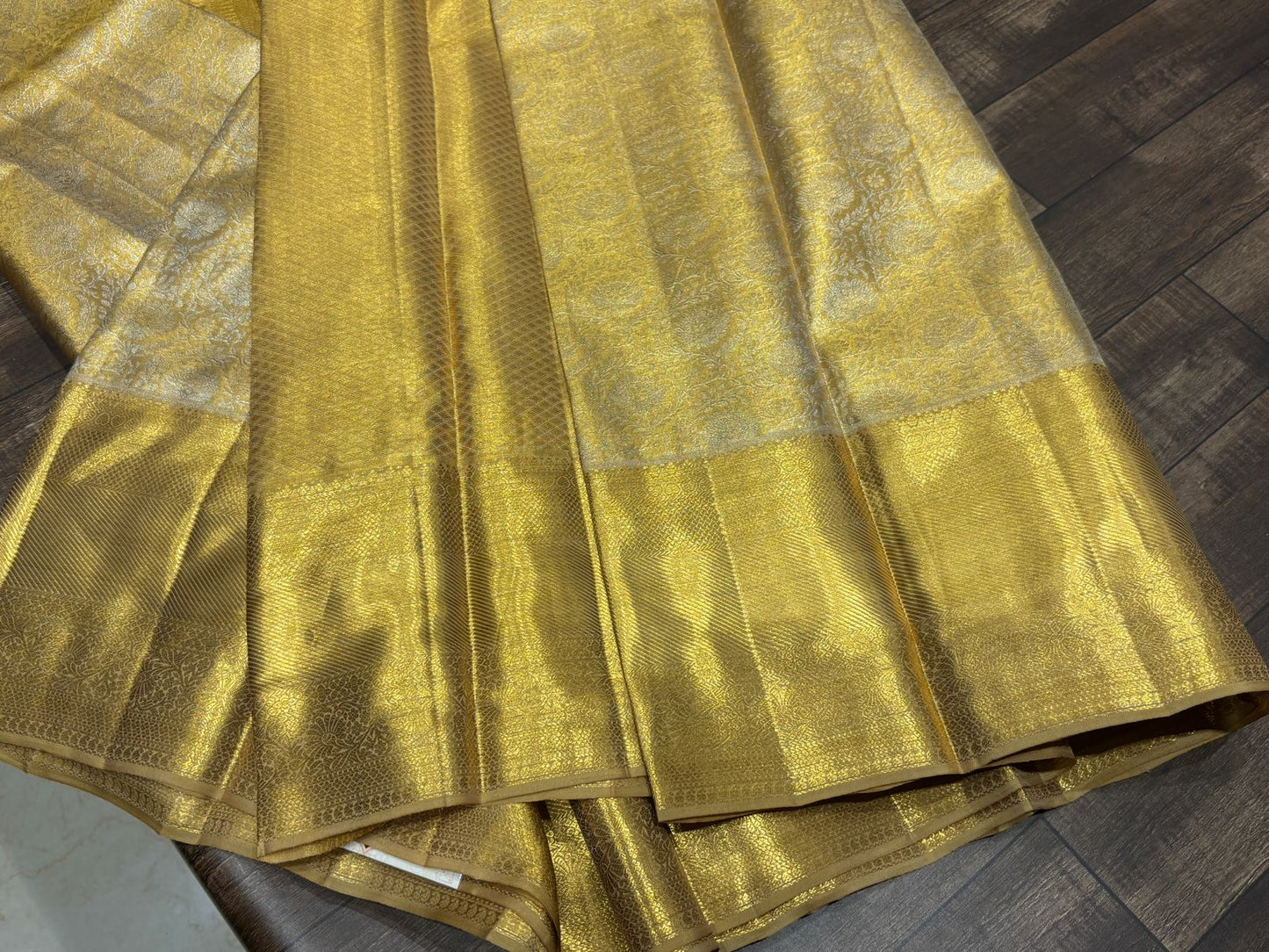 Golden Kanchi Bridal Silk Sarees