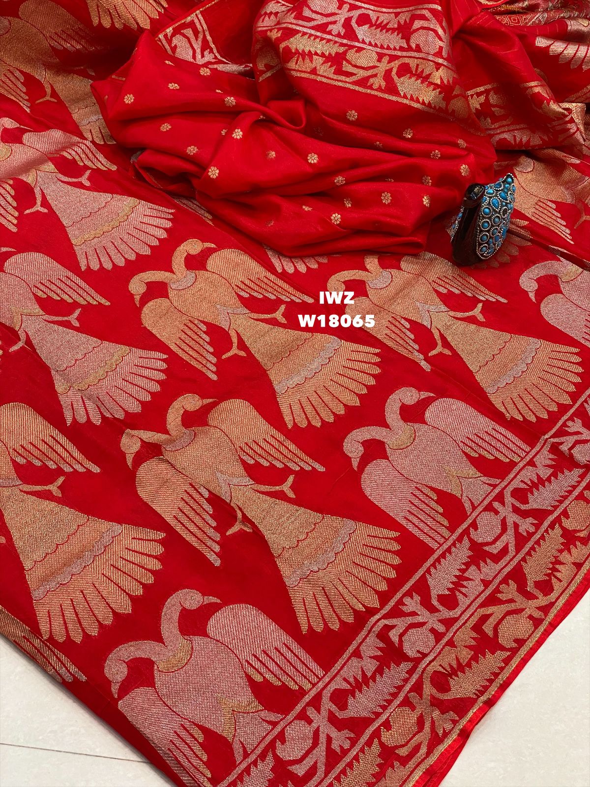 Banarasi Kathan Ikkat Style saree