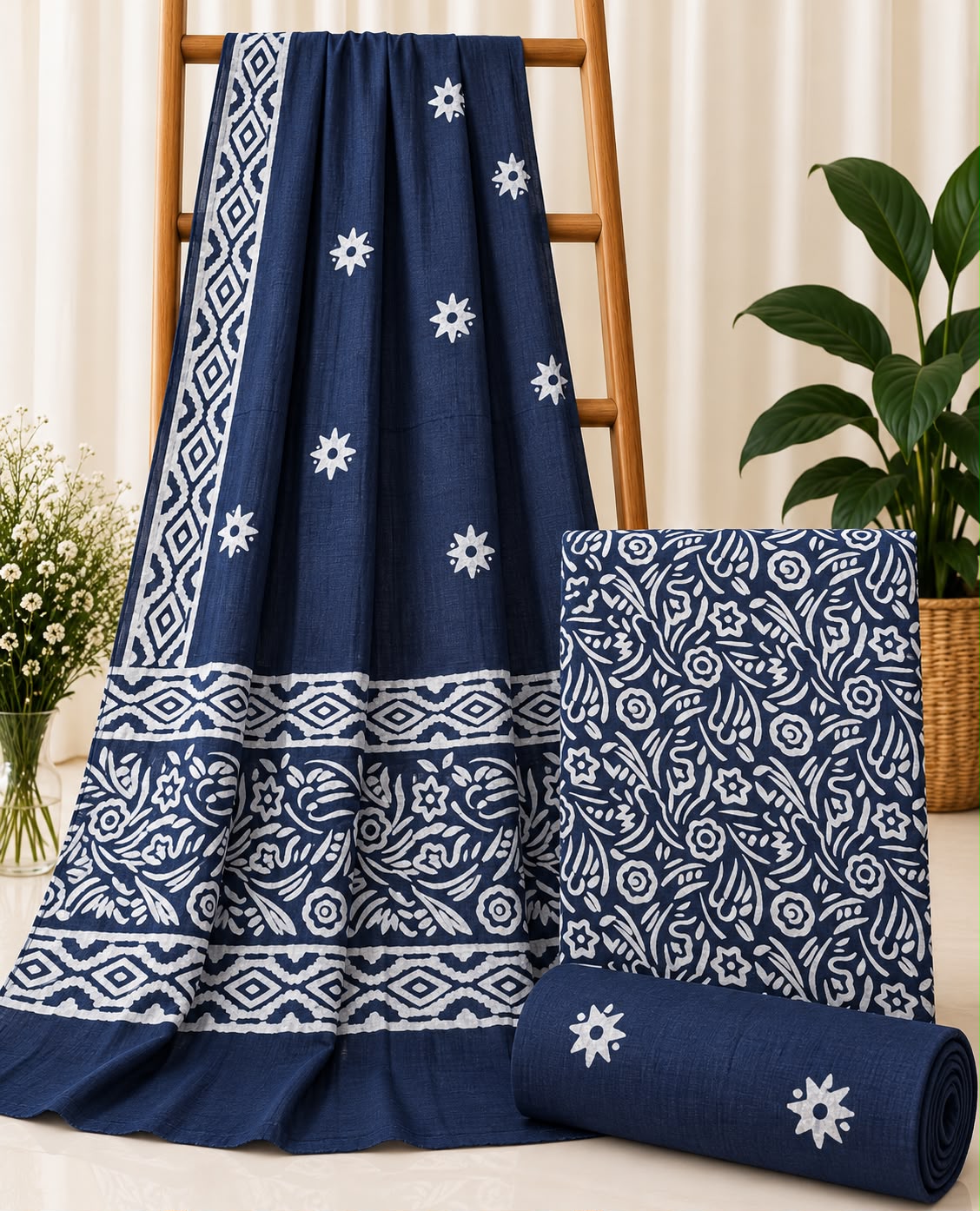Batik cotton dress material
