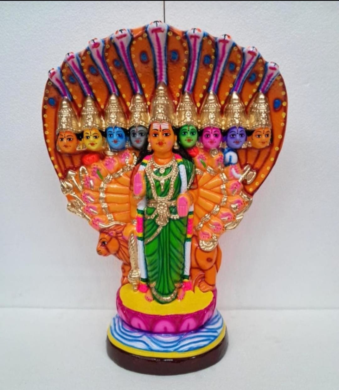 New arrivals. Golu doll 2026. Colorful Navadurga Doll with multiple faces. Material Papermache