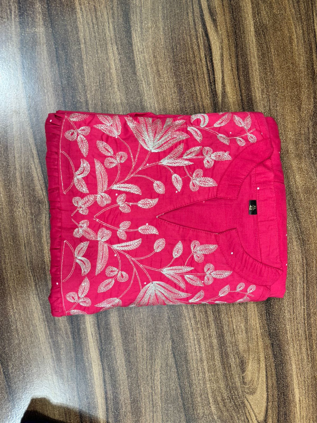 Rayon Embroidery Anarkali Kurti Sets
