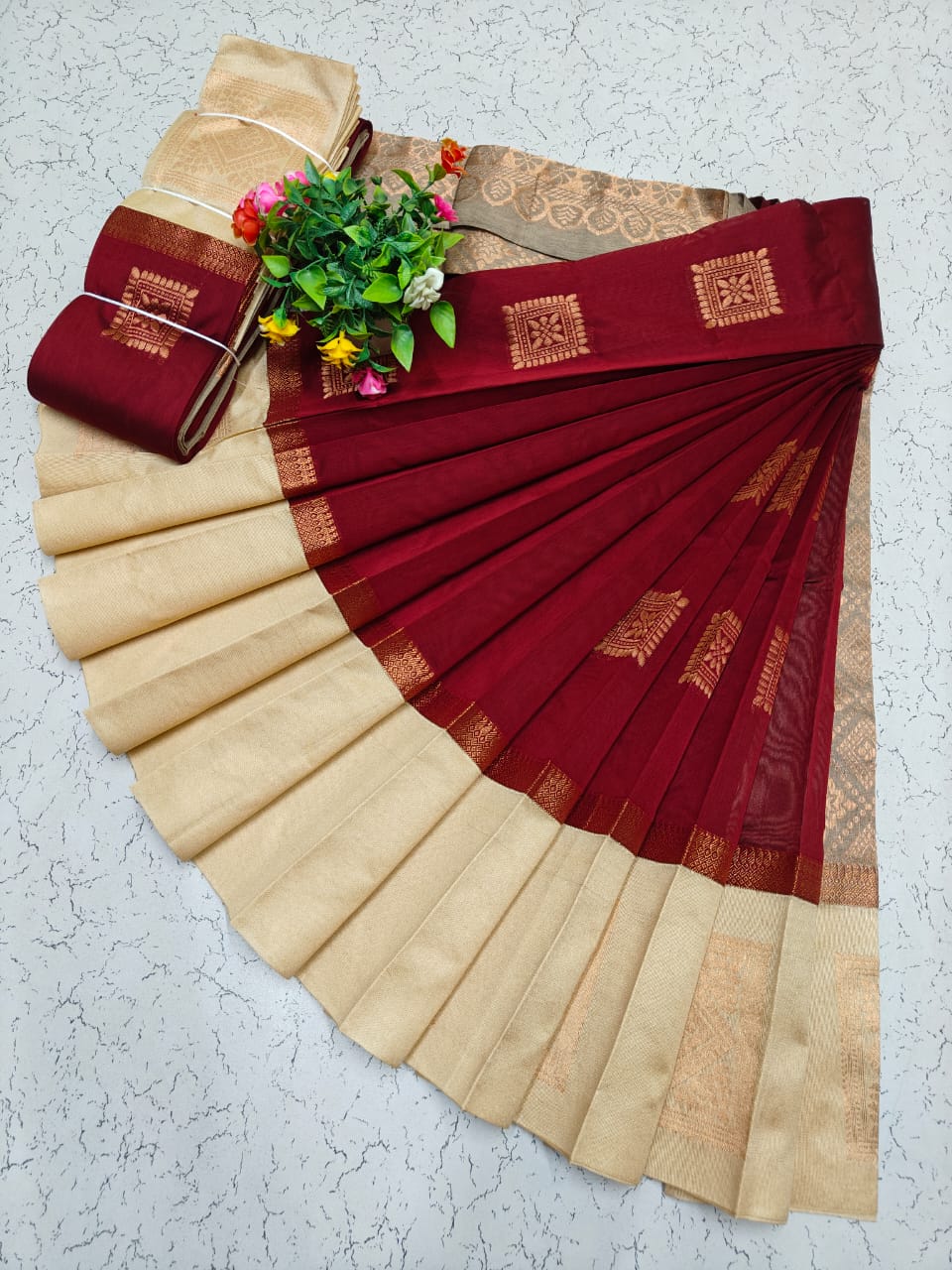 Korvai Silk Cotton Saree