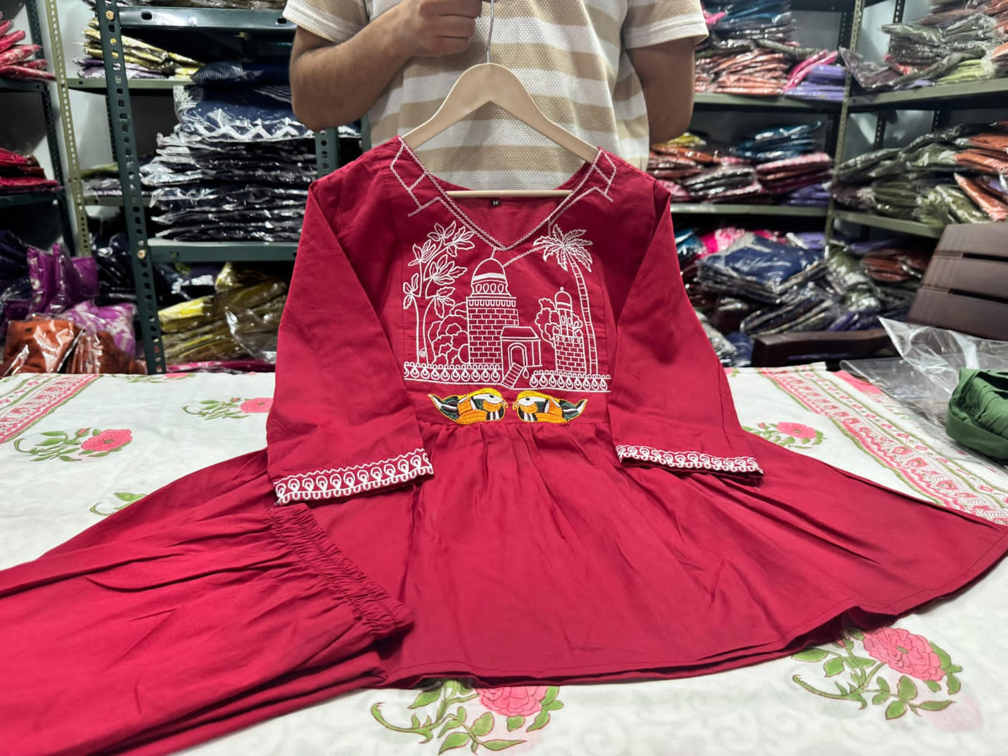 Cotton Slub Kurti Pant