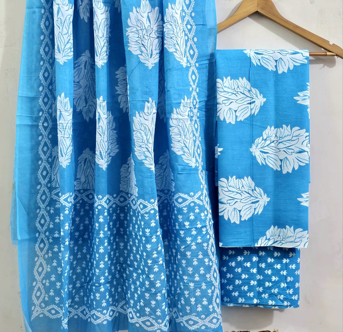 Cotton Bagru Print Dress materials