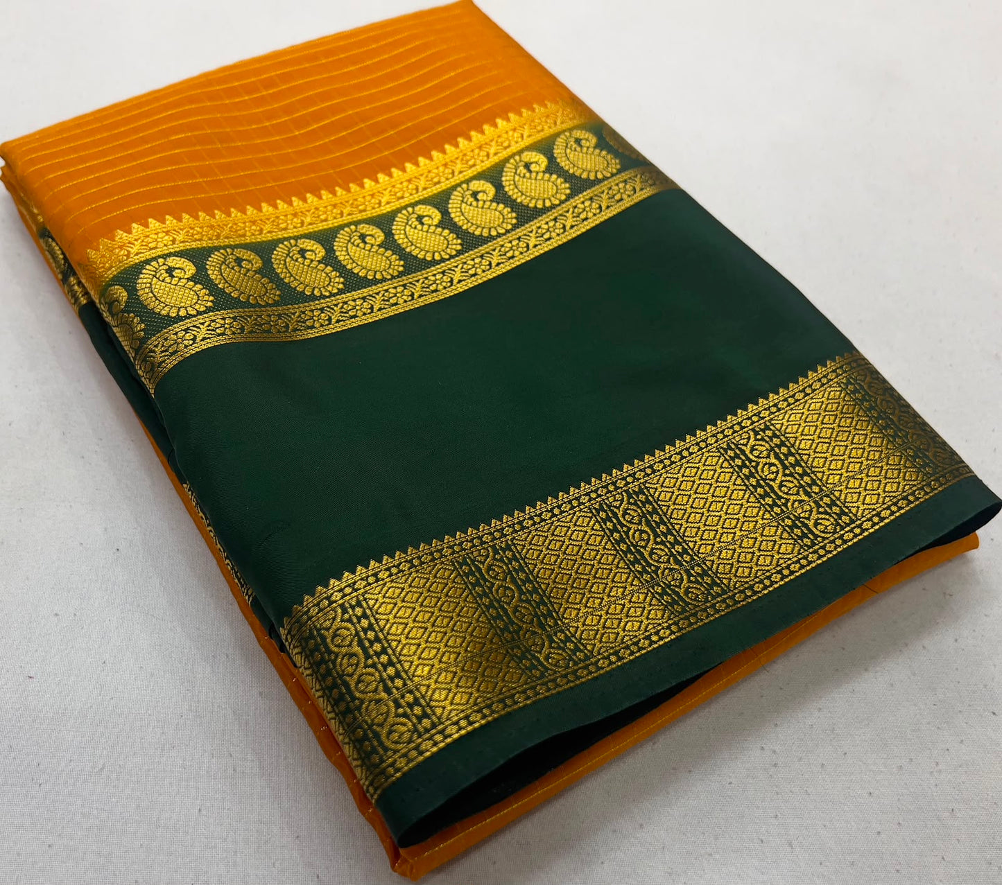 Semi Mysore Silk Checked Sarees