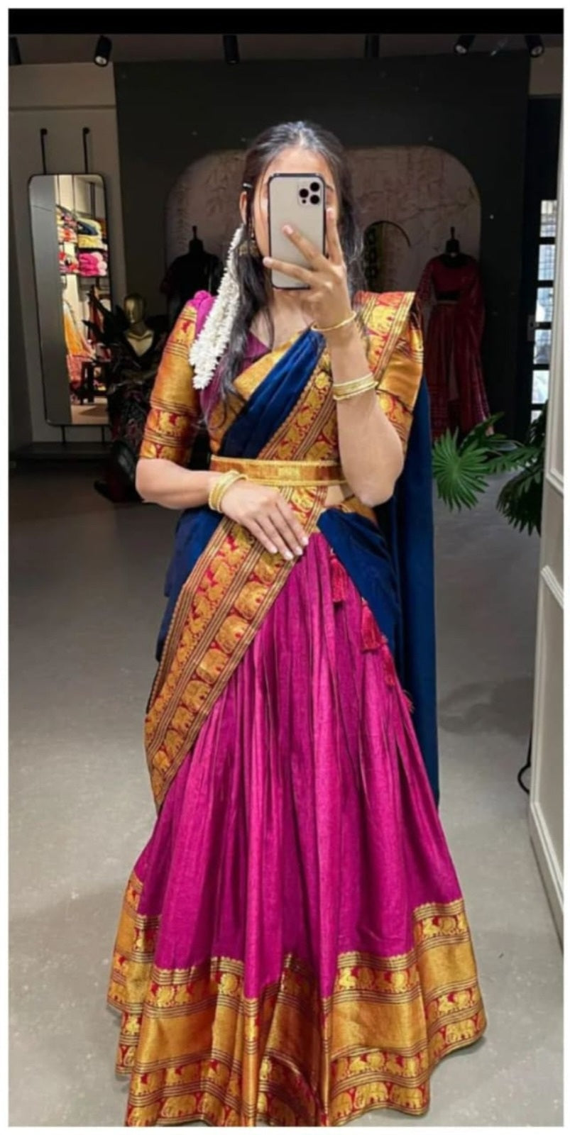 Narayanpet Half Saree Unstitched