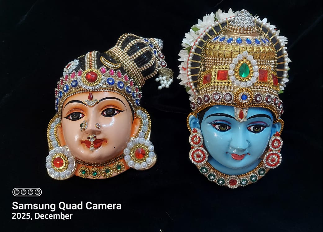 Aandal and Narayanan Faces