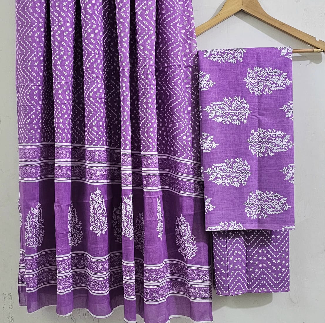 Cotton Bagru Print Dress materials