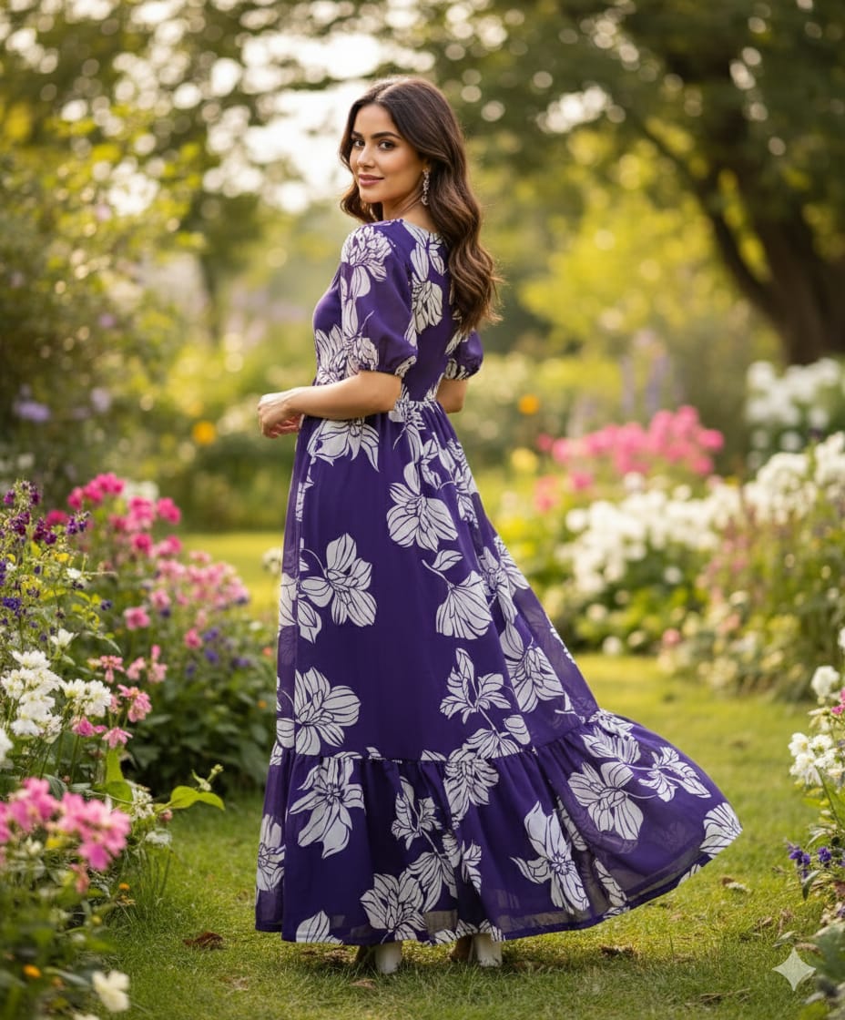 Georgette Midi Dress