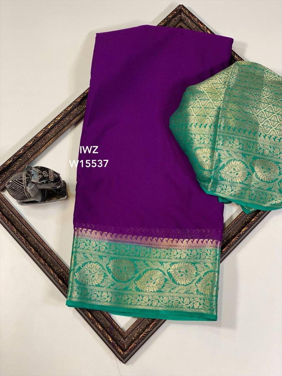 Semi Mysore Silk Sarees