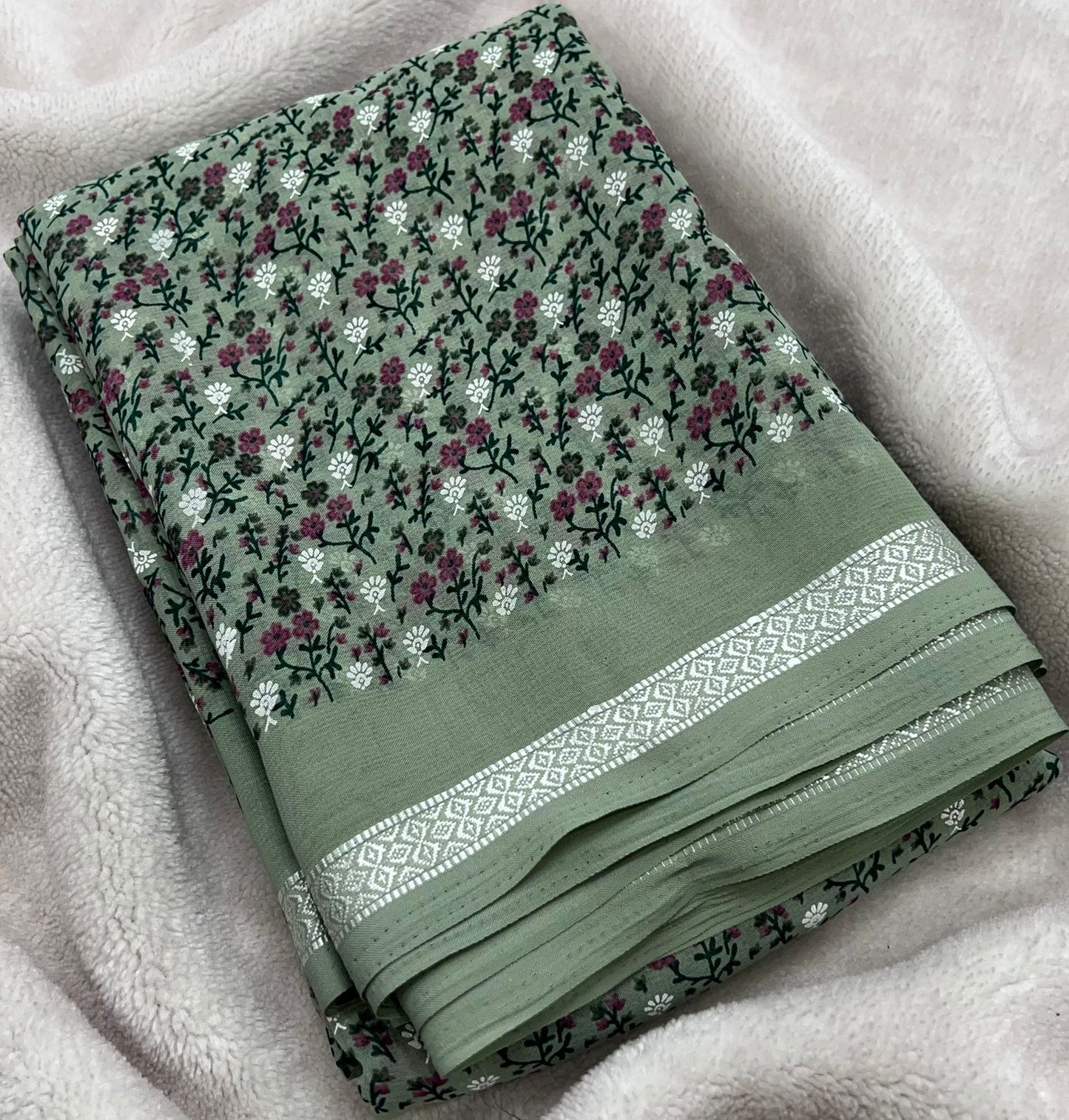 Moss Chiffon sarees