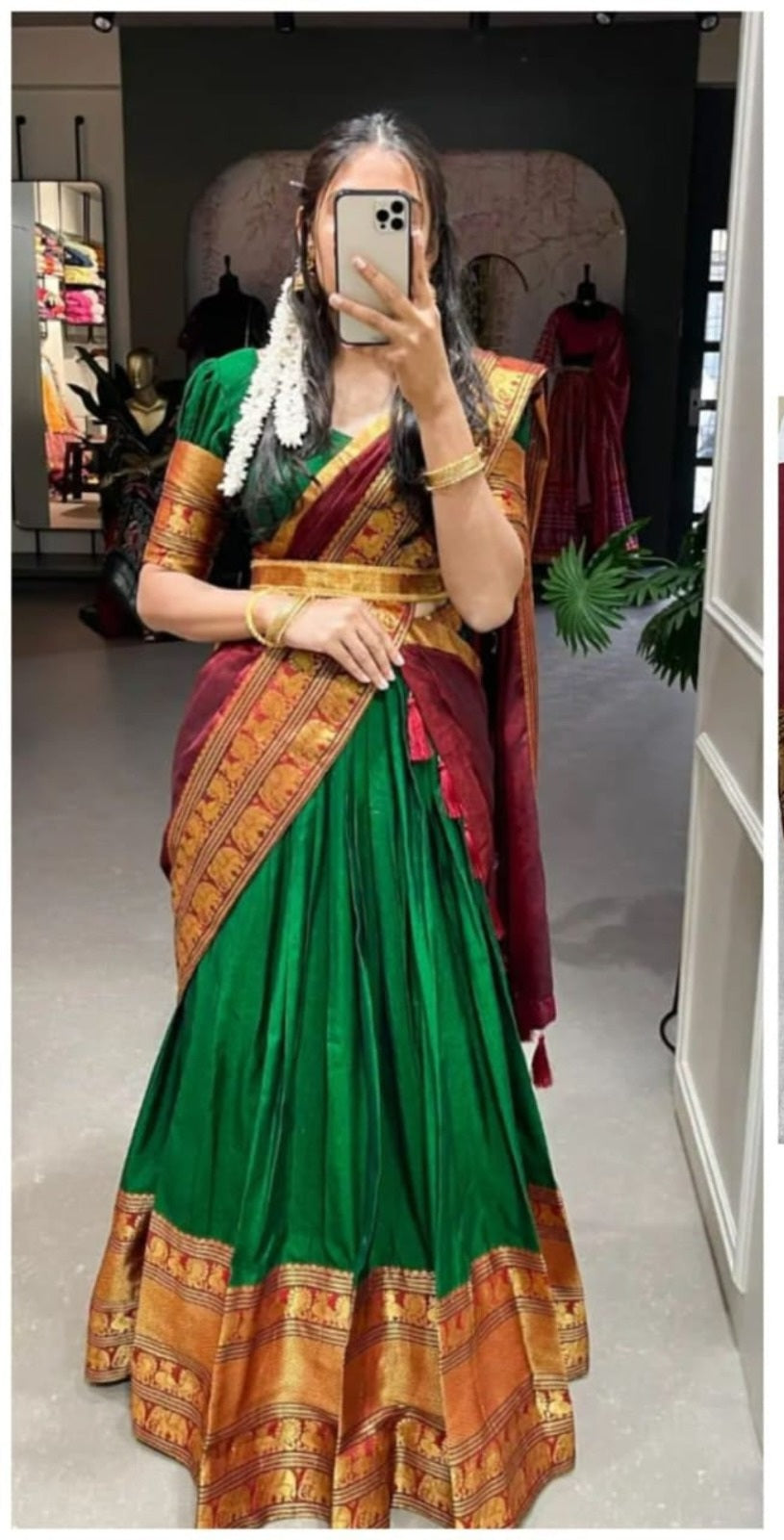 Narayanpet Half Saree Unstitched