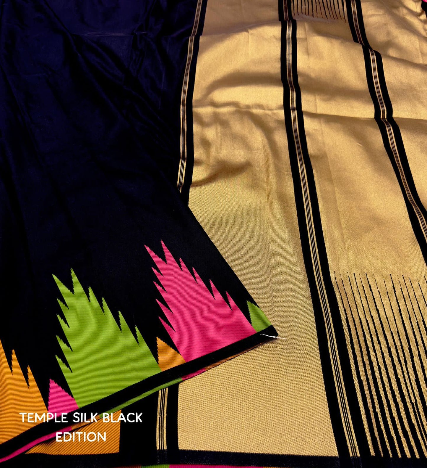 Temple Border Soft Silk Sarees