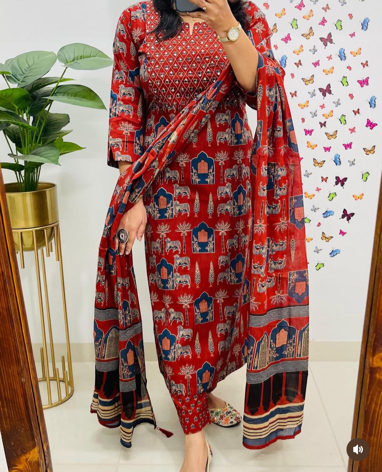 Cotton Readymade Salwar Sets