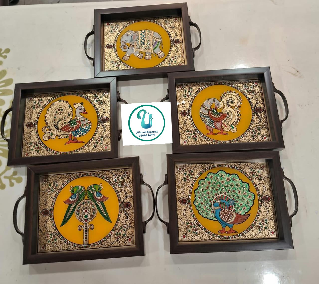 Reverse Acrylic Painting Trays