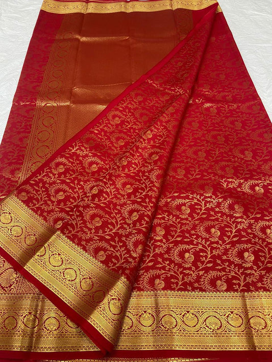 Brocade Pure Mysore Silk Sarees