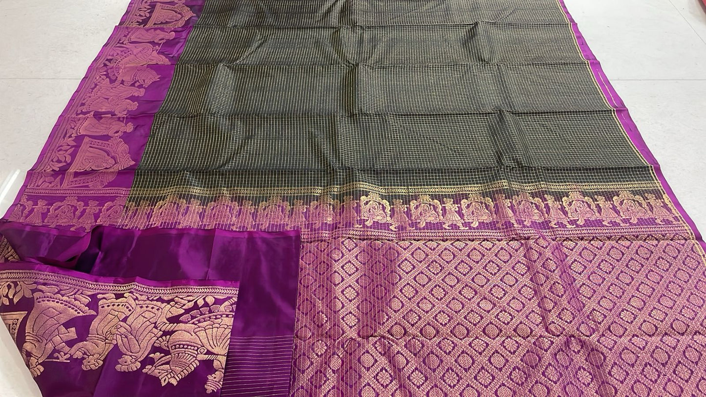 Kalyana Oorvalam Kanchi silk Sarees
