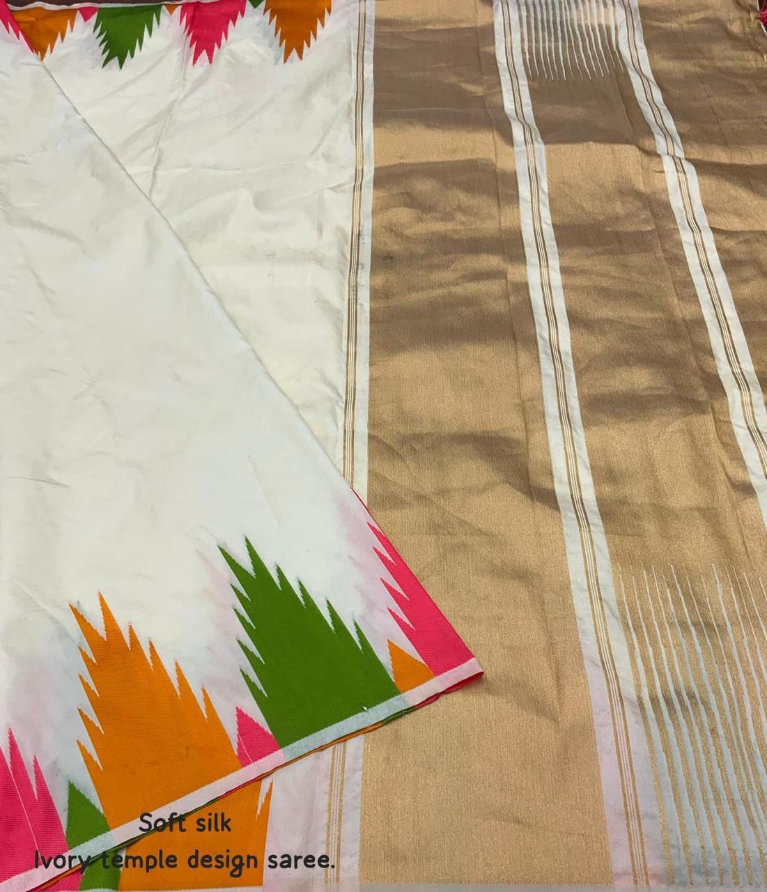 Temple Border Soft Silk Sarees