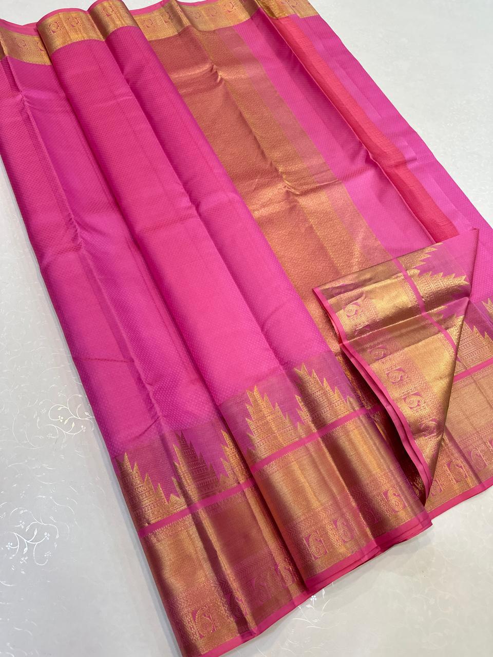 Temple Border Kanchi silk sarees