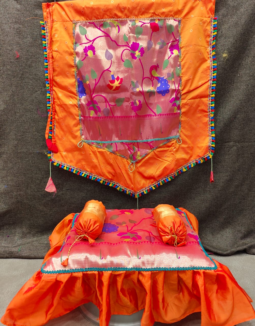 Ganpati Paithani Backdrops
