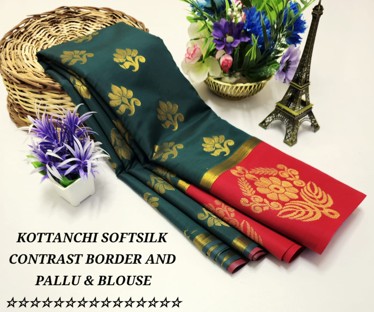 Semi Silk Embossed Sarees