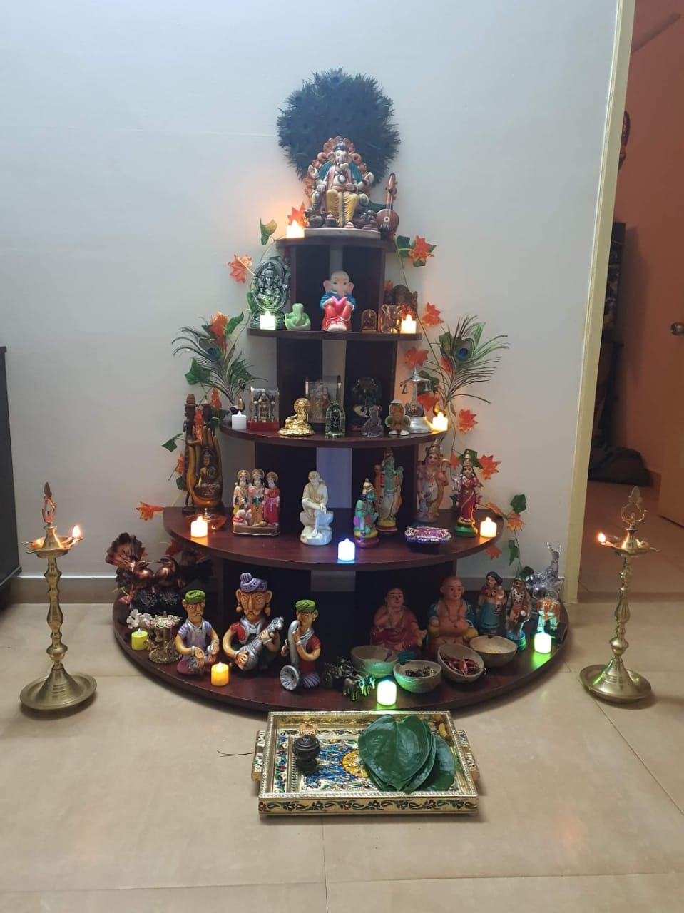 Semi Circular Golu steps