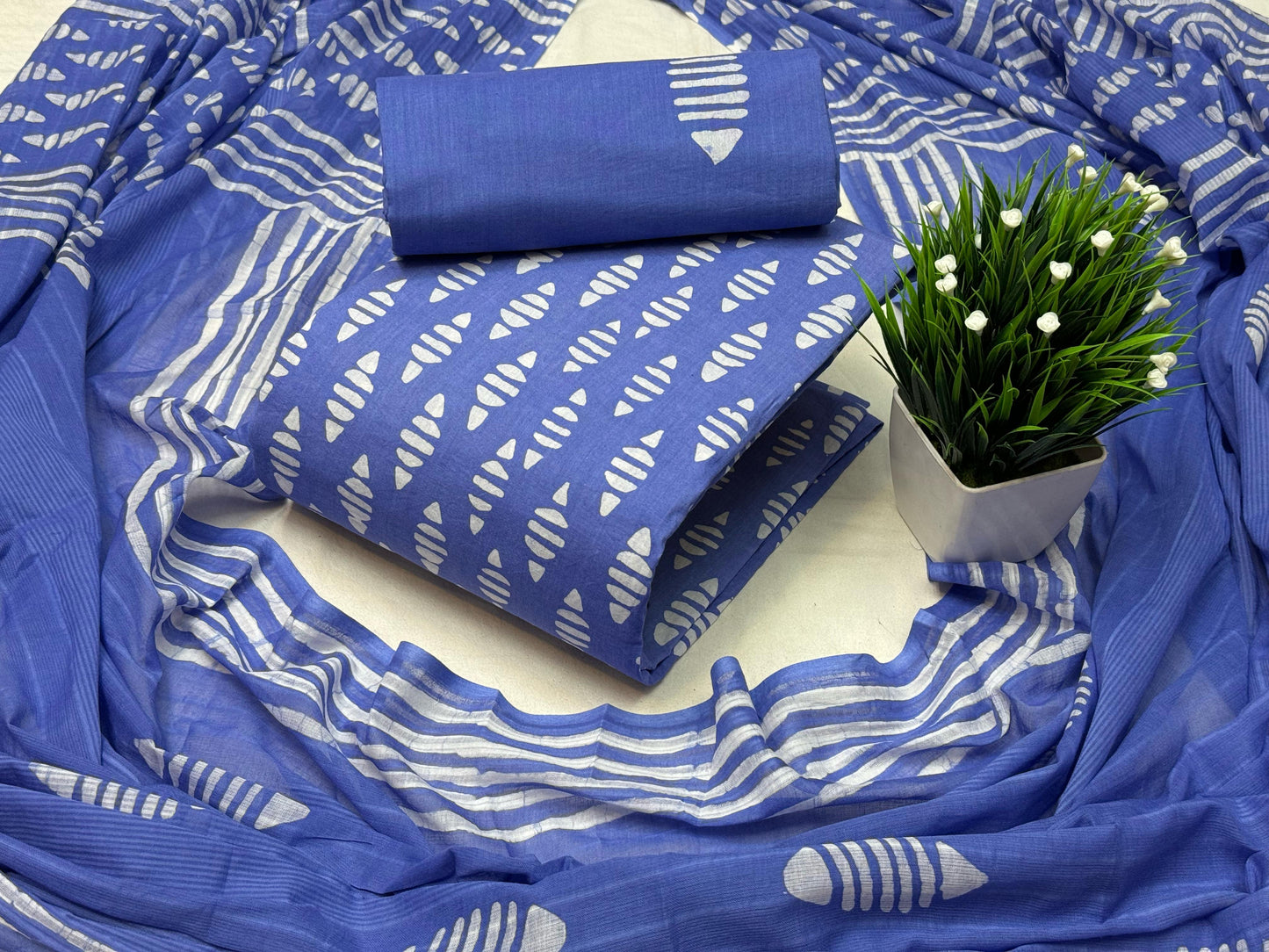 Batik cotton dress material