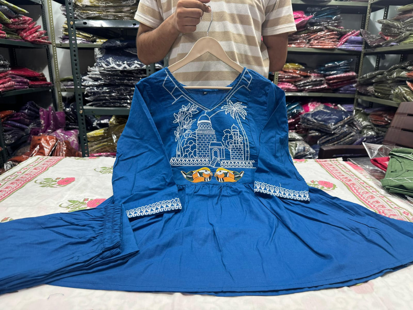 Cotton Slub Kurti Pant