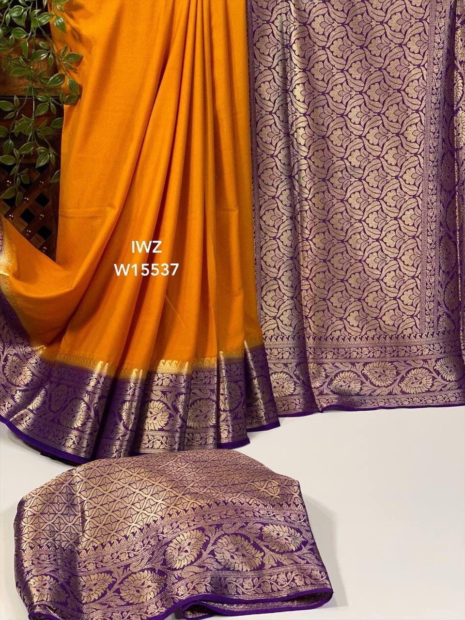 Semi Mysore Silk Sarees