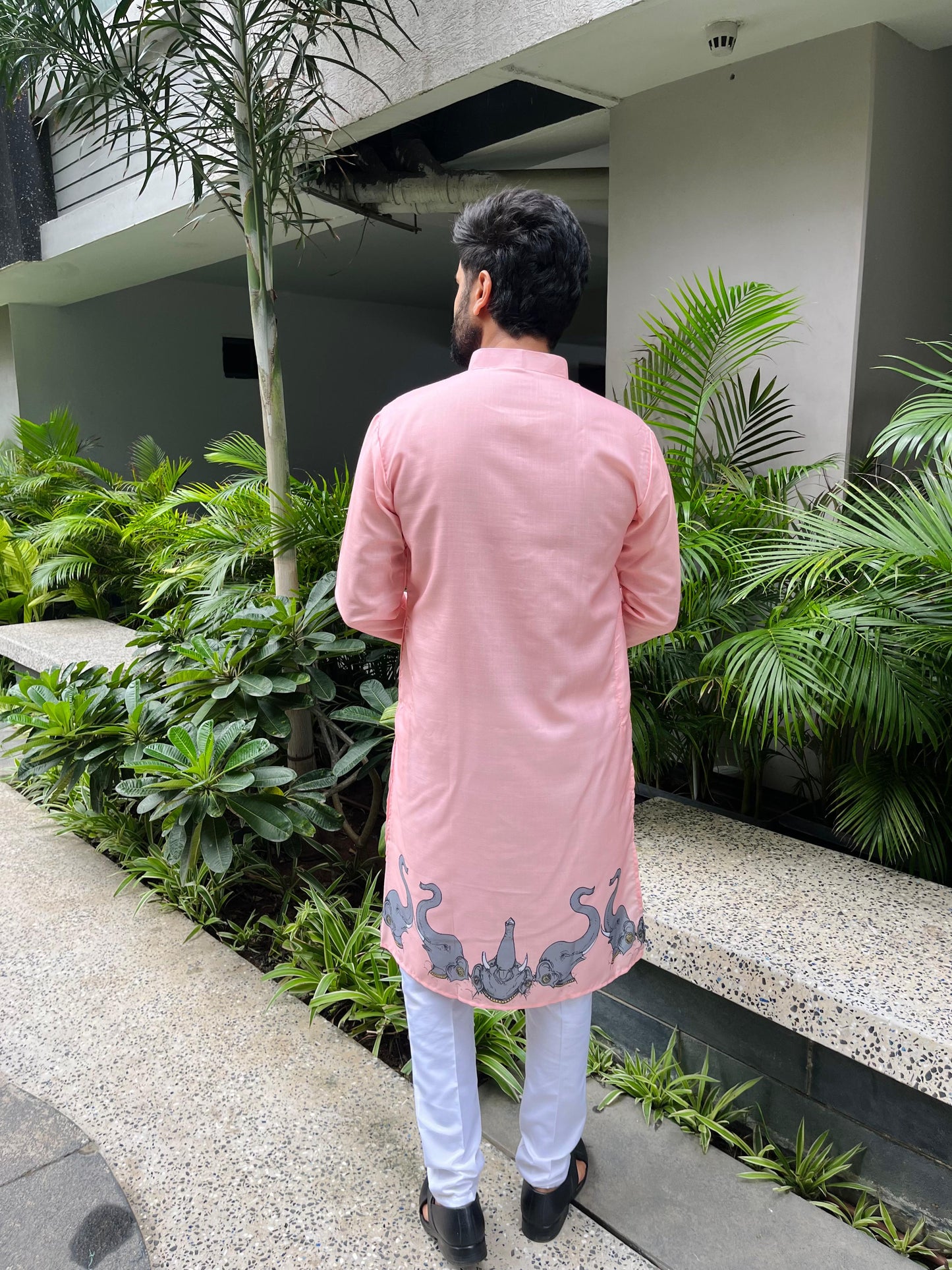 Ganpati Printed Men's Kurta