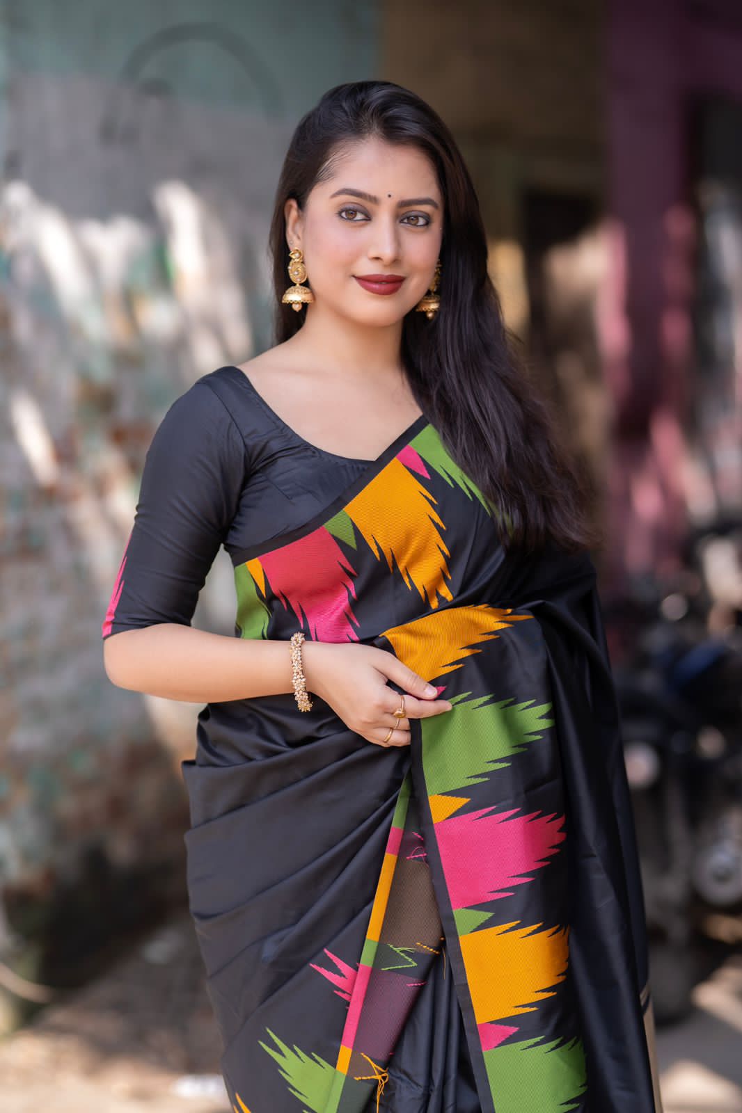 Temple Border Soft Silk Sarees