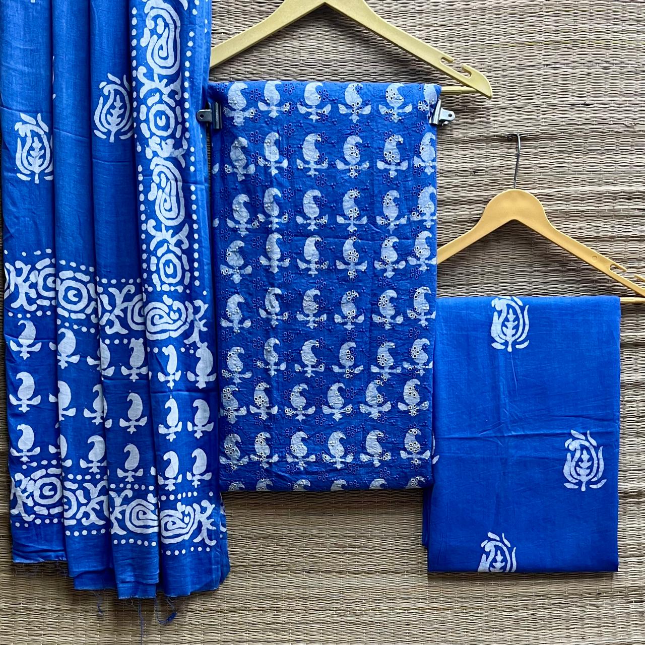 Batik cotton dress material