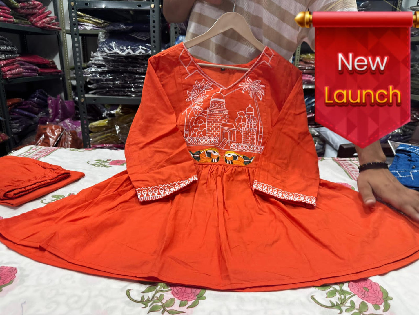 Cotton Slub Kurti Pant