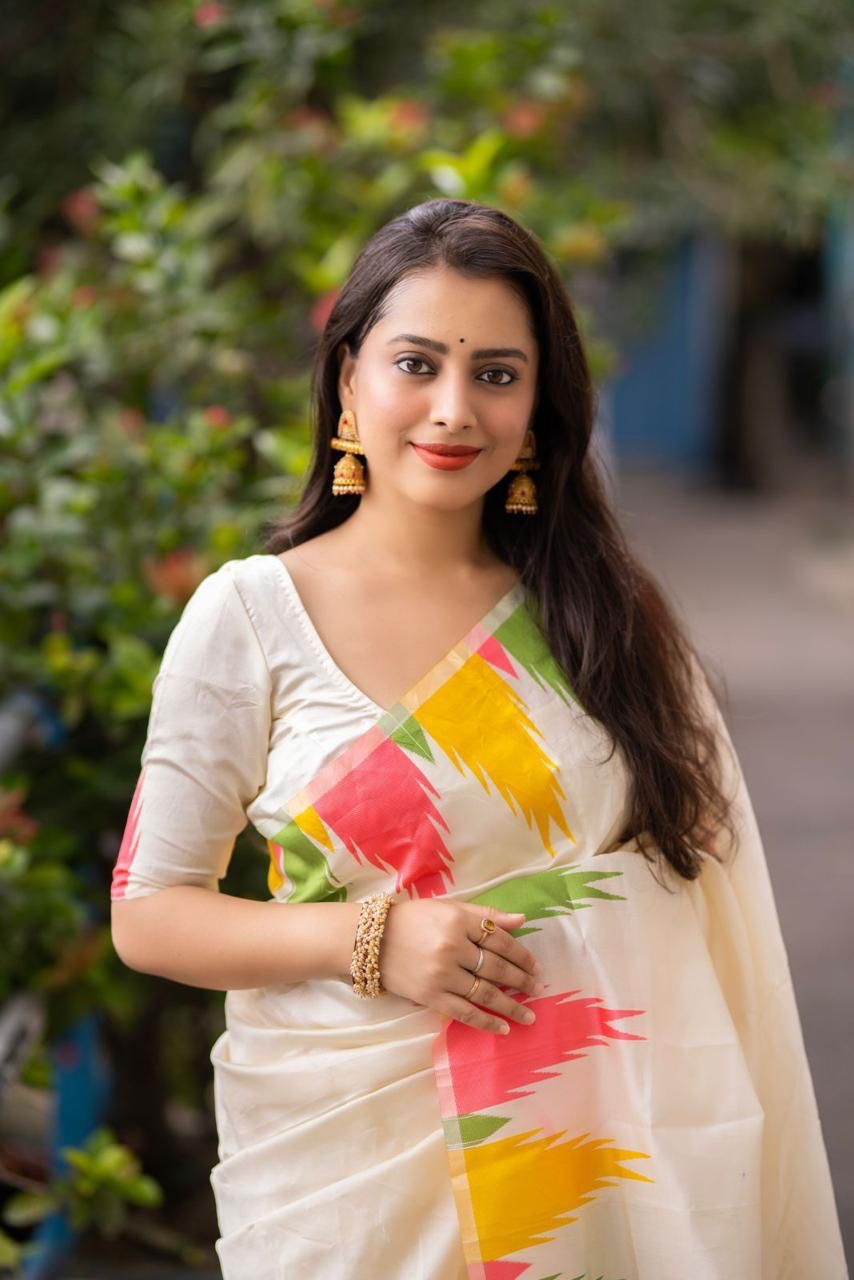 Temple Border Soft Silk Sarees