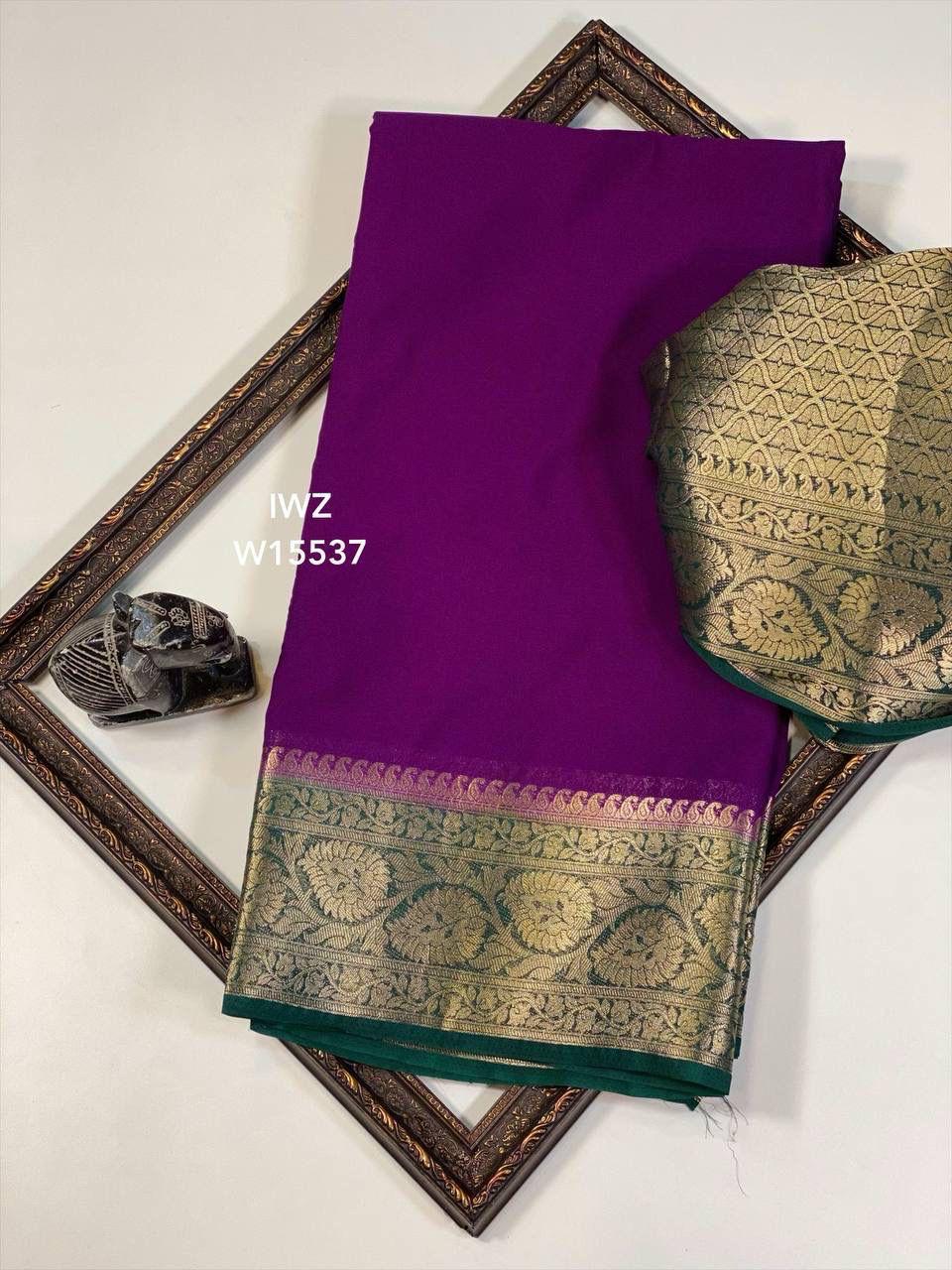 Semi Mysore Silk Sarees